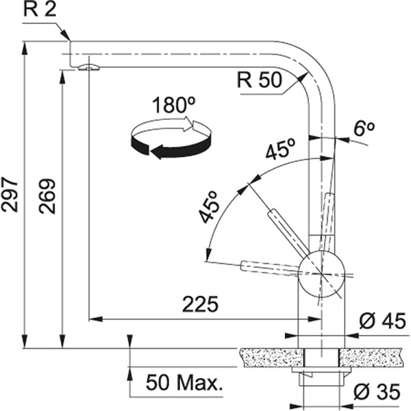 Franke Atlas Neo Keukenkraan RVS 1150521435