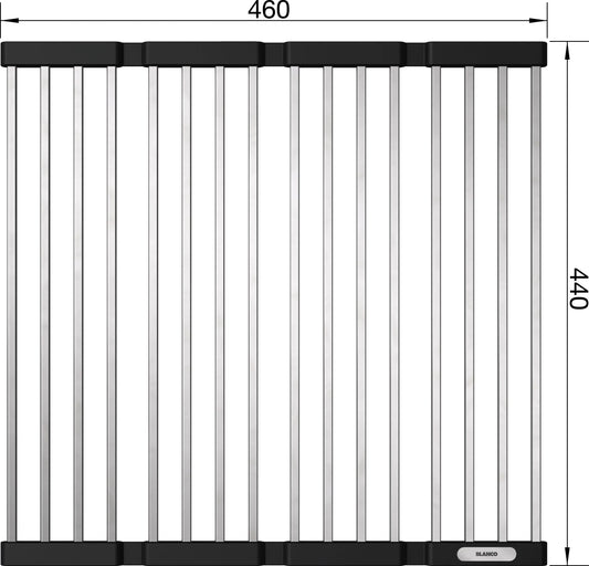 Opvouwbaar afdruiprooster RVS/plastiek 238483