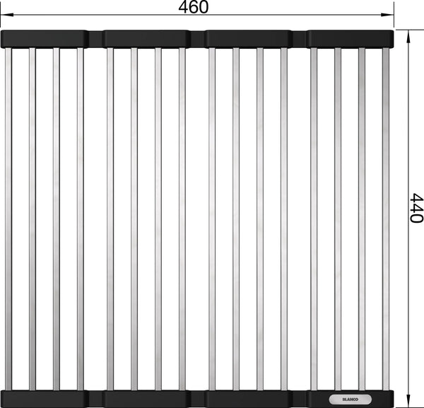 Opvouwbaar afdruiprooster RVS/plastiek 238483