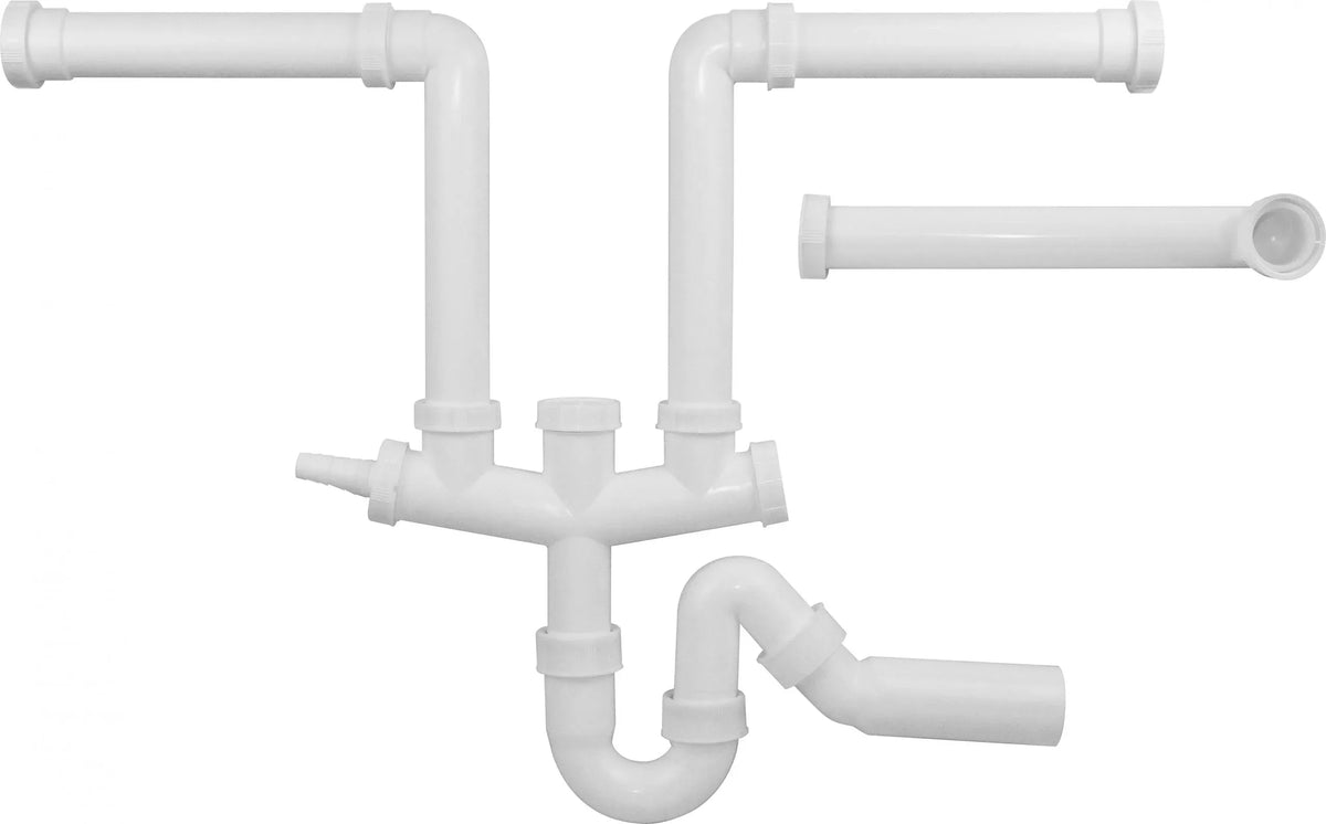 Blanco 225087 Ruimtebesparende Sifon Voor Dubbele spoelbak 50 mm