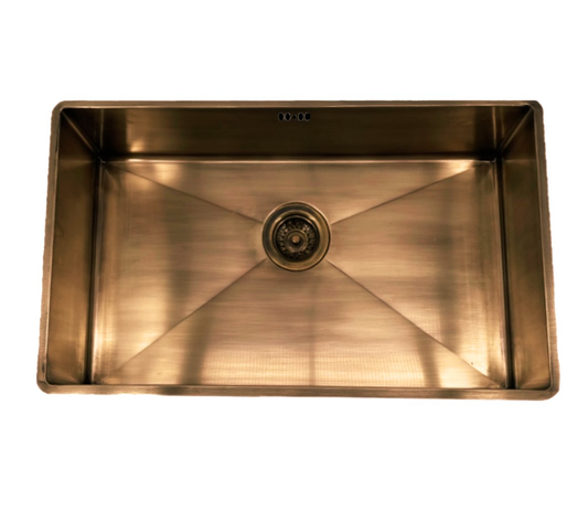 Frenkie Spoelbak 70x40 Messing Patina – Onderbouw – Vlakbouw – Opbouw