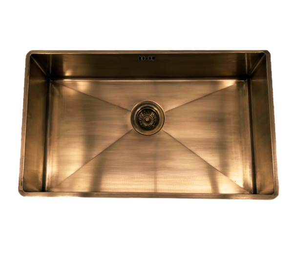 Frenkie Spoelbak 70x40 Messing Patina – Onderbouw – Vlakbouw – Opbouw