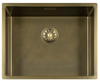 Lorreine 50SP-Messing Patina Enkele Spoelbak 50 x 40 Speciaal Voor Quooker Messing Patina Onderbouw – Vlakbouw – Opbouw