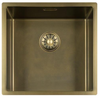 Lorreine 40SP-Messing Patina Enkele Spoelbak 40 x 40 Speciaal Voor Quooker Messing Patina Onderbouw – Vlakbouw – Opbouw