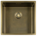 Lorreine 40SP-Messing Patina Enkele Spoelbak 40 x 40 Speciaal Voor Quooker Messing Patina Onderbouw – Vlakbouw – Opbouw