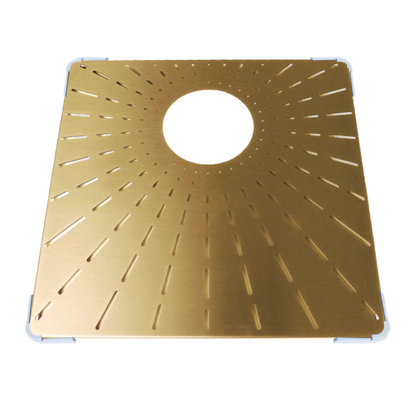 Caressi Goud CABR40G Bodemrooster Voor 40 x 40 Voor CAPP40R10G Spoelbak Spoelbak bescherming