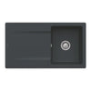 Villeroy & Boch Siluet 50 Flat Spoelbak Keramisch Ebony Vlakbouw