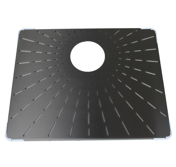 Caressi Gun Metal CABRSR50GM  Small Rim R20 Serie Bodemrooster Voor 50 x 40 Voor CAPPSR50R20GM Spoelbak bescherming