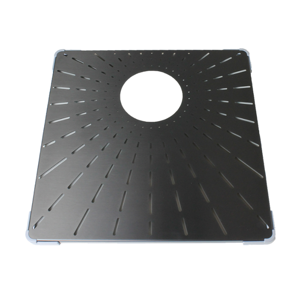 Caressi Gun Metal CABRSR40GM Small Rim R20 Serie Bodemrooster Voor 40 x 40 Voor CAPPSR40R20GM Spoelbak bescherming