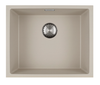 Caressi CAGRPP50BI-TU Bisque Granieten Spoelbak 50x40 cm – Enkel – Opbouw en Onderbouw