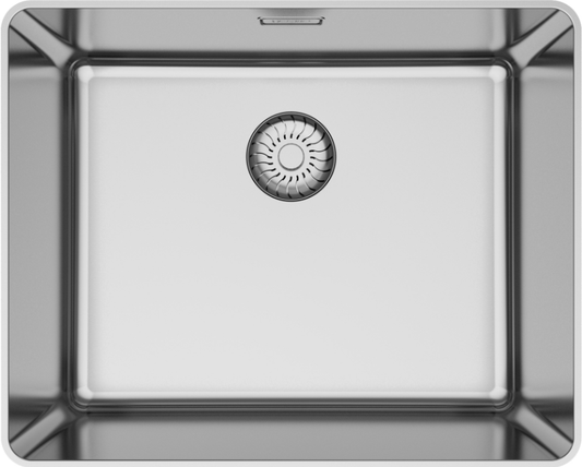 CARESSI Enkele Spoelbak CAPPSR50R20 RVS Slim Line