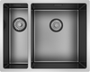 CARESSI Anderhalve Spoelbak CAPP1534R10GM Gun Metal Rechts