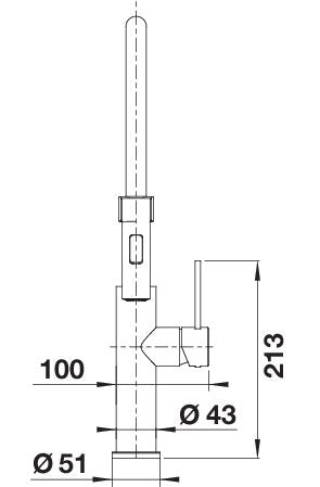 BLANCO SONEA-S Flexo keukenkraan edelstaal RVS geborsteld 526616