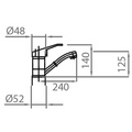 Caressi Basic Line Keukenkraan Chroom CABL110CH