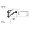 Caressi Basic Line Keukenkraan Chroom CABL110CH