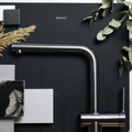 Caressi Gun Metal Line Keukenkraan CA1114GMU ECO Uittrekbare Uitloop