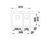 Blanco Pleon 6 Split 527139 Anderhalve Keukenspoelbak Links Silgranit Zacht Wit Opbouw
