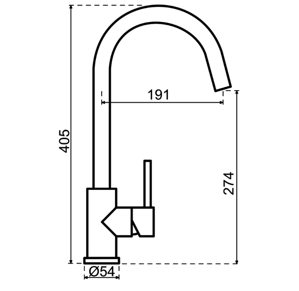 Lanesto Forte 251343 keukenkraan Patinated Brass