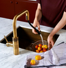 Quooker Flex Square Messing Patina losse kraan