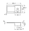 Villeroy & Boch Siluet 50 Flat Spoelbak Keramisch Wit Vlakbouw