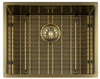 Lorreine 50SP-Messing Patina Enkele Spoelbak 50 x 40 Speciaal Voor Quooker Messing Patina Onderbouw – Vlakbouw – Opbouw