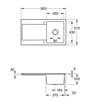 Villeroy & Boch Siluet 50 Spoelbak Keramisch Wit