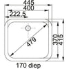 Franke QAX 210 Spoelbakken RVS 1270032953