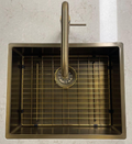 Lorreine 40SP-Messing Patina Enkele Spoelbak 40 x 40 Speciaal Voor Quooker Messing Patina Onderbouw – Vlakbouw – Opbouw