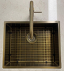 Lorreine 40SP-Messing Patina Enkele Spoelbak 40 x 40 Speciaal Voor Quooker Messing Patina Onderbouw – Vlakbouw – Opbouw