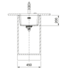 Franke Maris 210-37 MRG Coffee 135.0725.664 Enkele spoelbak 37 x 40