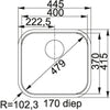 Franke QAX 210 Spoelbakken RVS 1270032960