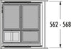 Hailo AS Allegro 295 18/18/8/8 – 52L vierdelige afvalbak systeem donkergrijs
