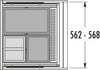 Hailo AS Allegro 350 28/13/13 – 54L drievoudige ladeafvalsysteem donkergrijs