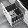 Hailo AS Allegro 350 28/13/13 – 54L drievoudige ladeafvalsysteem donkergrijs