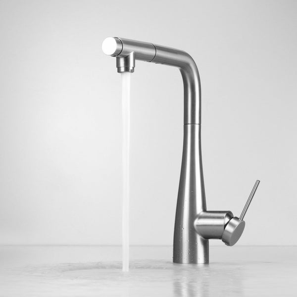 Deante ERIDAN F75M Keukenkraan met Uittrekbare Uitloop & Aansluiting voor Waterfilter – Zwart