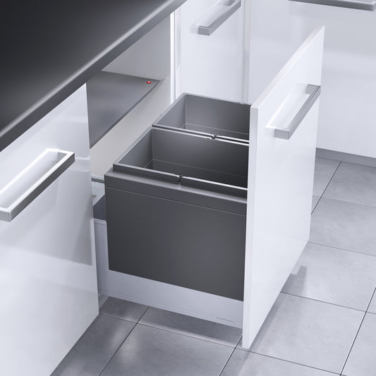 Lade afvalemmer Hailo Triple – XL- Front – 3631681 | 56 liter NP