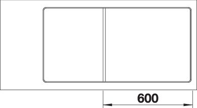 BLANCO AXIA III 6 S-F spoelbak Graniet antraciet 524669