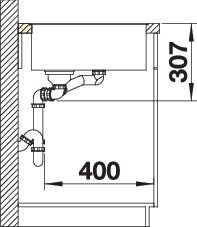 BLANCO AXIA III 6 S-F spoelbak Graniet wit 523486