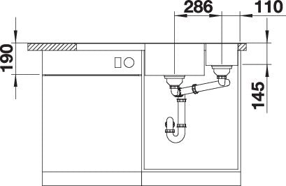 BLANCO AXIA III 6 S spoelbak Graniet wit 524657