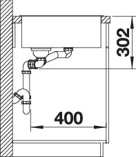 BLANCO AXIA III 6 S spoelbak Graniet wit 523477