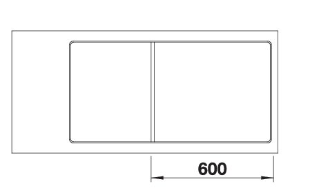 BLANCO AXIA III XL 6 S-F spoelbak Graniet wit 523529