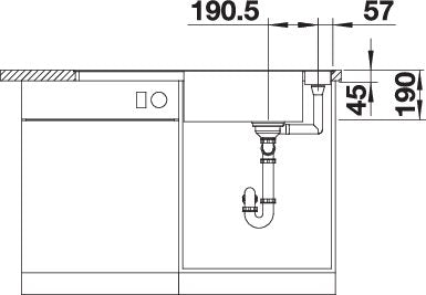 BLANCO AXIA III XL 6 S-F spoelbak Graniet café 523525