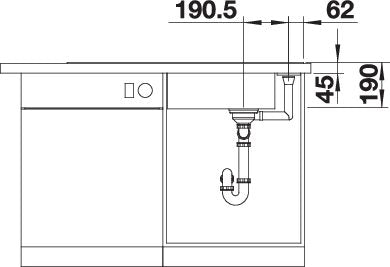 BLANCO AXIA III XL 6 S spoelbak Graniet zwart 525858