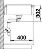 BLANCO AXIA III XL 6 S spoelbak Graniet tartufo 523517