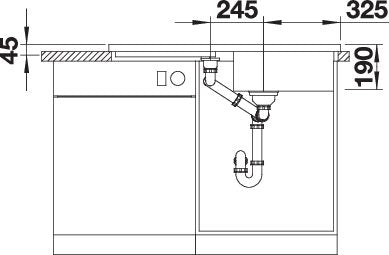 BLANCO ADON XL 6 S spoelbak Graniet antraciet 525347