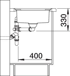 BLANCO AXIS III 5 S-IF spoelbak RVS 522103