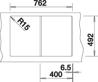 BLANCO CLASSIC 40 S spoelbak RVS 511124