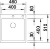 BLANCO CLARON 400-IF/A Durinox Spoelbak RVS 523392