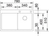 BLANCO CLARON 4 S-IF spoelbak RVS 521624