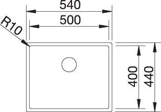 BLANCO CLARON 500-IF Spoelbak RVS 521576